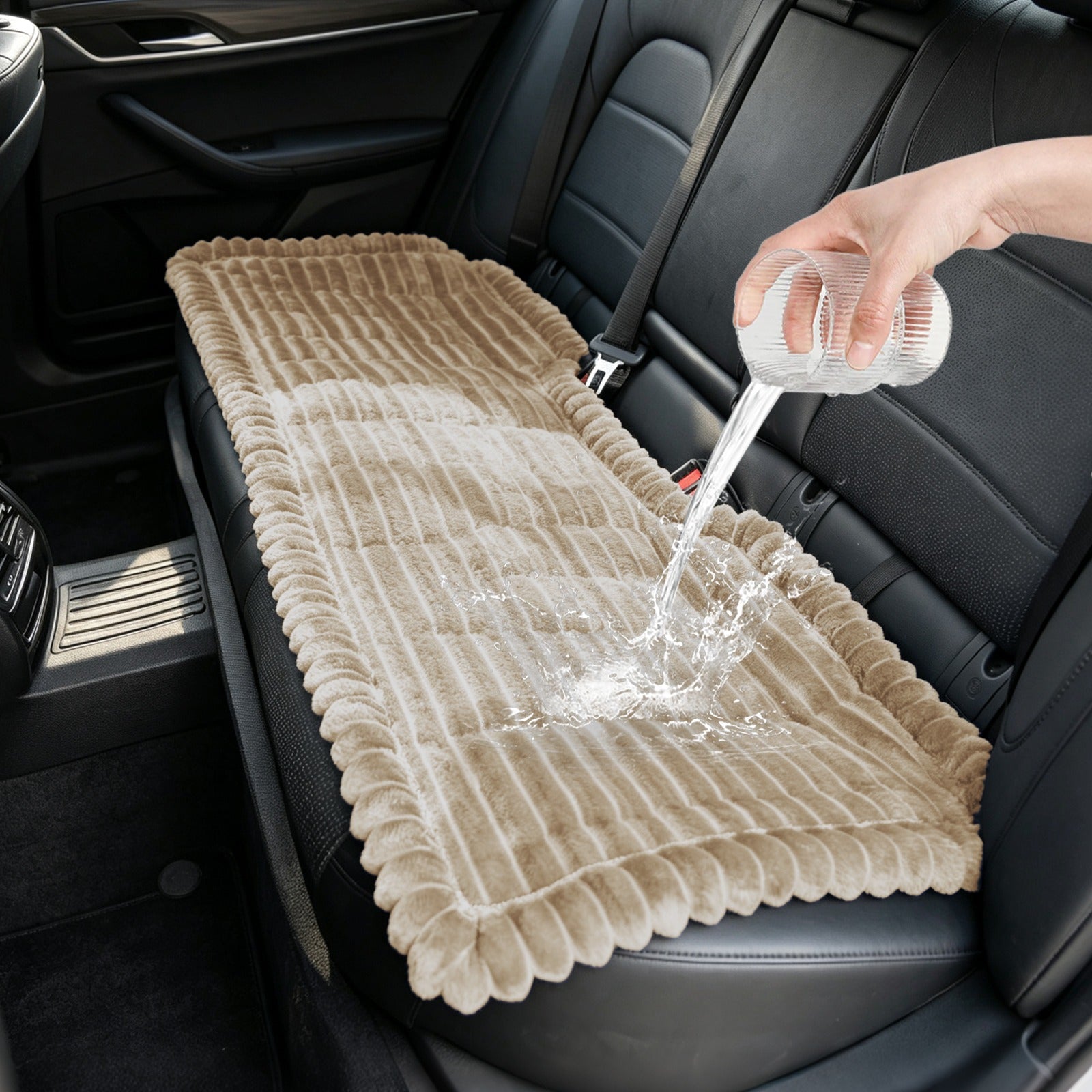 Waterproof Plush Dog Car Back Seat Cover