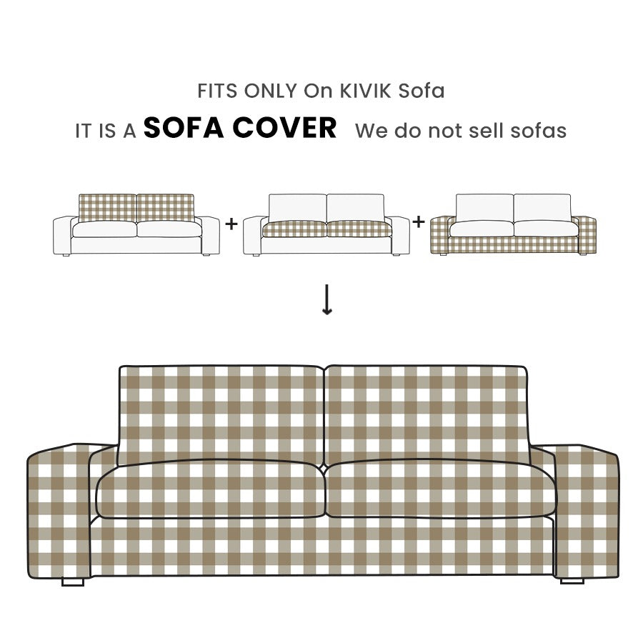 Replacement Sofa Cover Designed to Fit KIVIK 2-Seater Sofa