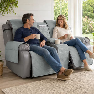 100% Waterproof Quilted Recliner Loveseat Cover