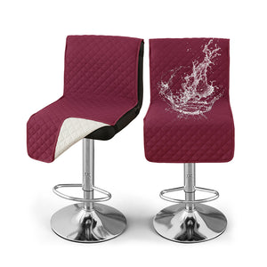 100% Waterproof Bar Stool Covers with Backrest