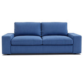 KIVIK 2-seater corduroy replacement sofa cover in blue