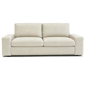 KIVIK 2-seater corduroy replacement sofa cover in cream