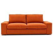 KIVIK 2-seater corduroy replacement sofa cover in orange