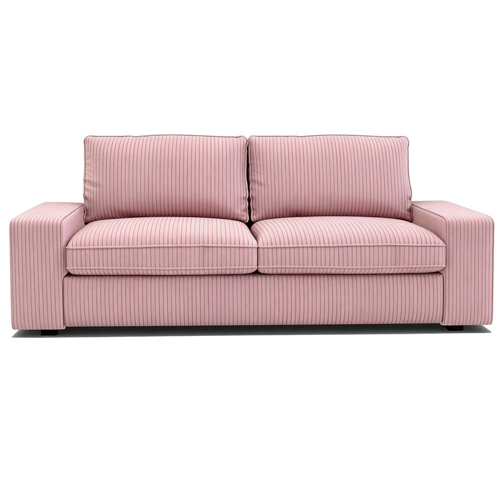 KIVIK 2-seater corduroy replacement sofa cover in pink