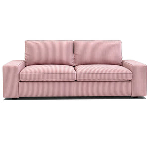 KIVIK 2-seater corduroy replacement sofa cover in pink