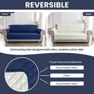 Waterproof Reversible Quilted Sofa Protector for Pets