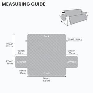 100% Waterproof Quilted Sofa Cover