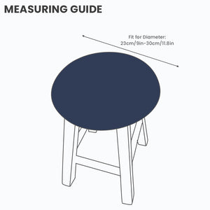 Water-Resistant Round Bar Stool Covers