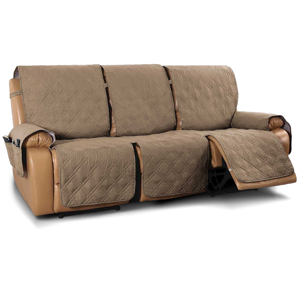 100% Waterproof Quilted 3 Seater Recliner Sofa Cover