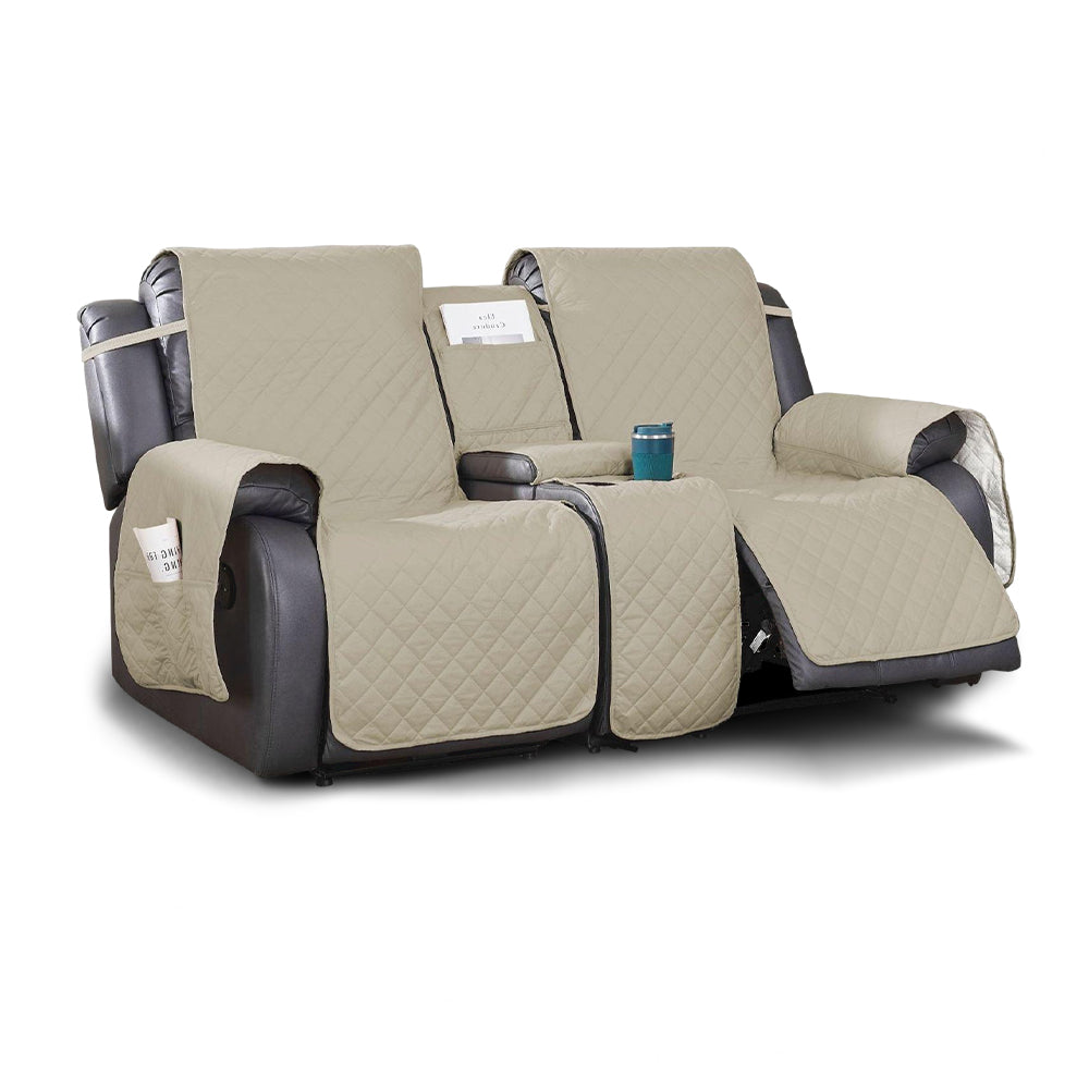 100% Waterproof Quilted Loveseat Recliner Cover