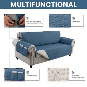 100% Waterproof Quilted Pet Sofa Cover