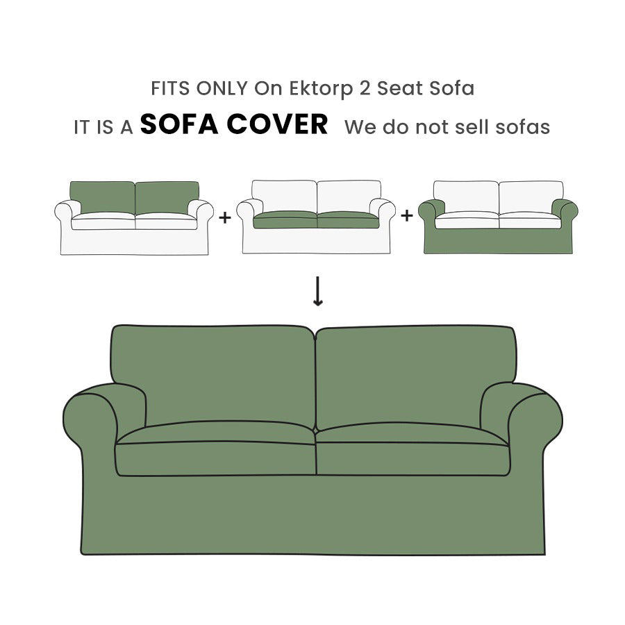 Replacement Sofa Cover Designed to Fit EKTORP 2-Seater Sofa