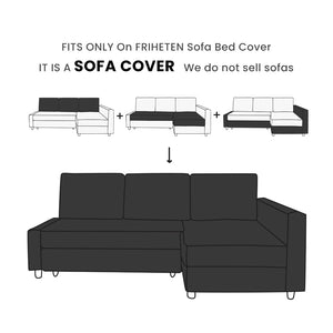 Replacement Sofa Bed Cover Designed to Fit FRIHETEN Corner Sofa Bed
