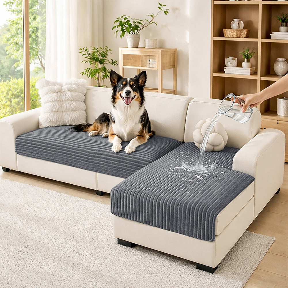 100% Waterproof L-Shaped Sectional Sofa Cover Set