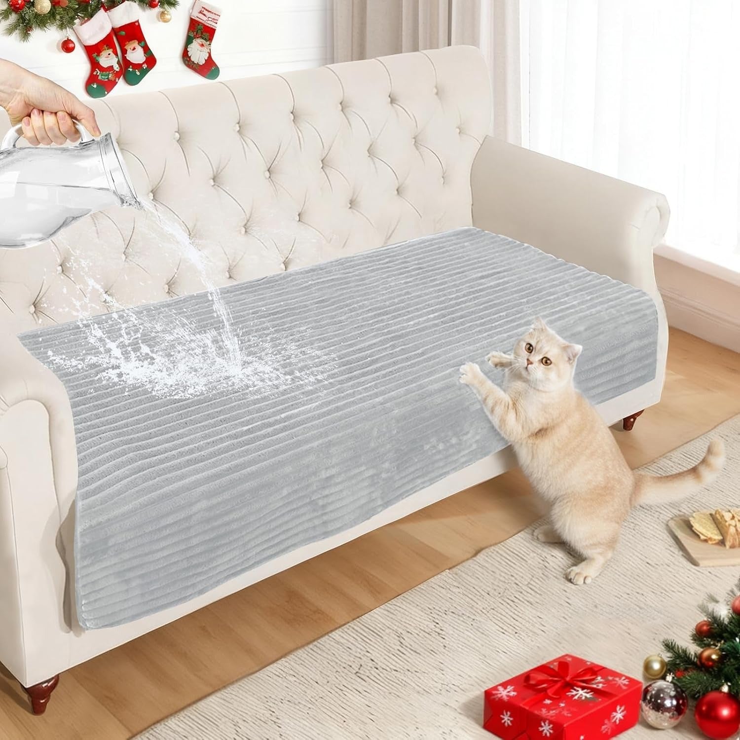 Waterproof Faux Fur Pet Sofa Mat