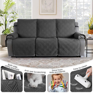 100% Waterproof Quilted 3 Seater Recliner Cover