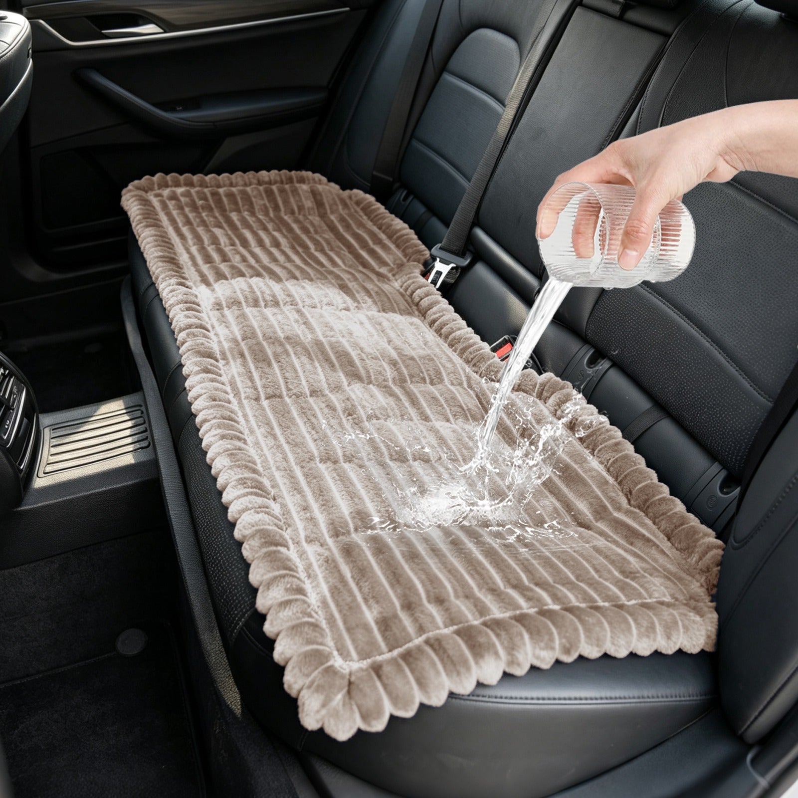 Waterproof Plush Dog Car Back Seat Cover