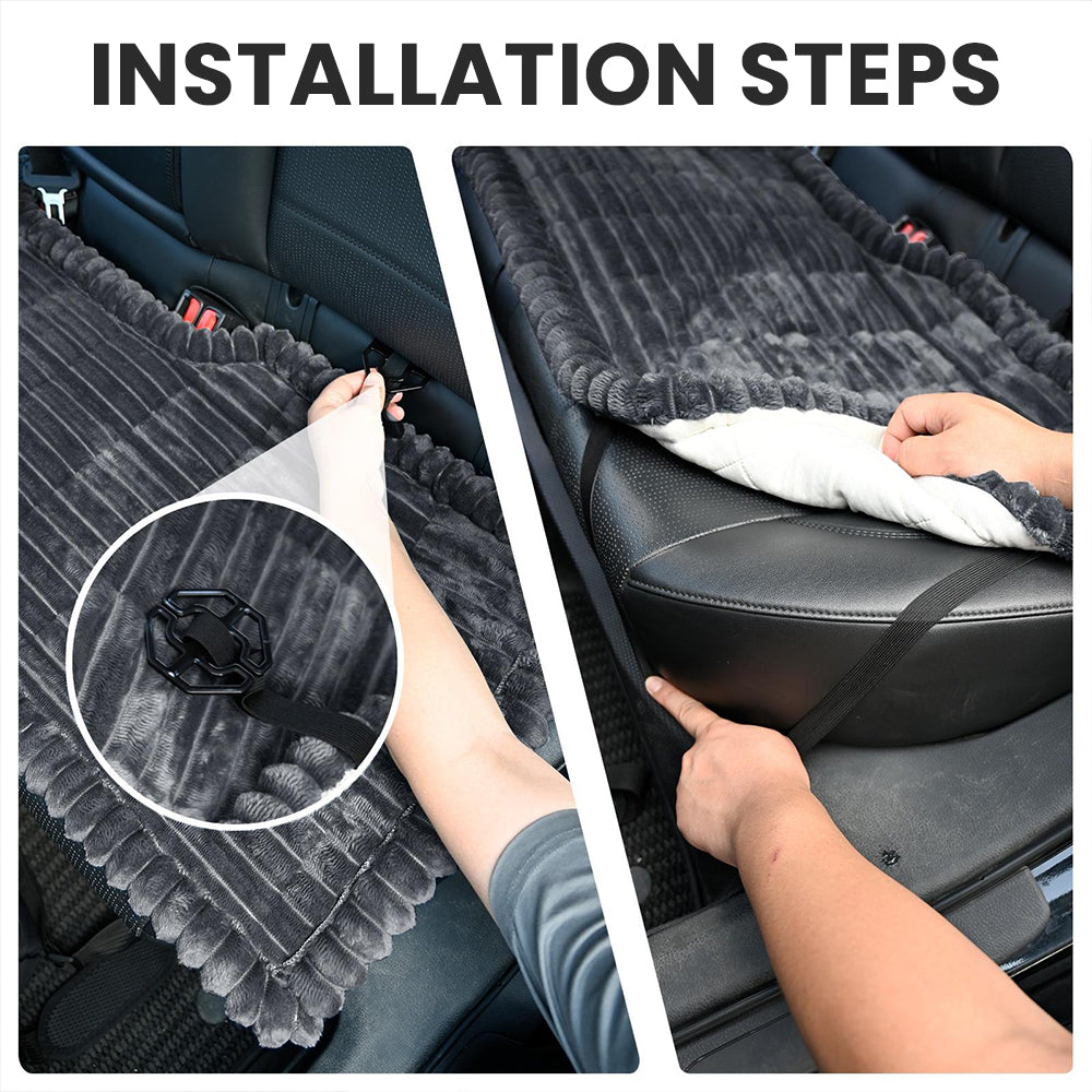 Waterproof Plush Dog Car Back Seat Cover