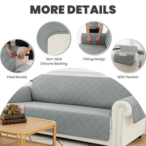 100% Waterproof Quilted 4-Seater Sofa Cover