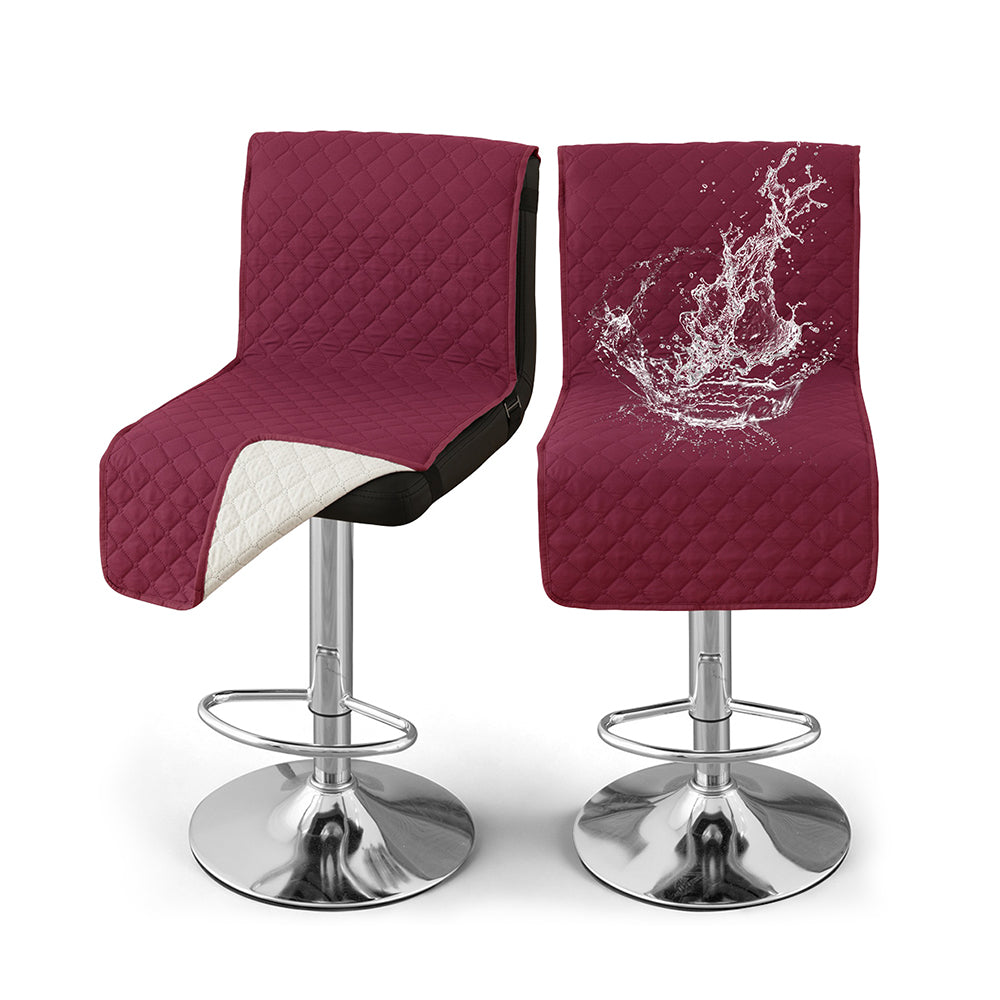 100% Waterproof Bar Stool Covers with Backrest