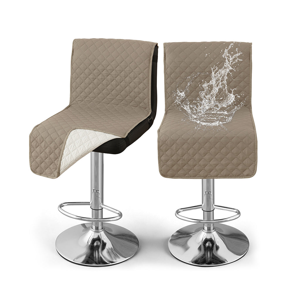 100% Waterproof Bar Stool Covers with Backrest