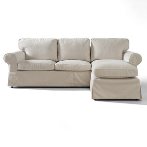 Replacement Sofa Cover Designed to Fit EKTORP 3-Seater Sofa with Chaise