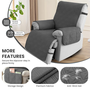 100% Waterproof Quilted 1 Seater Recliner Cover
