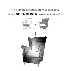 Replacement Wingback Chair Cover Designed to Fit STRANDMON