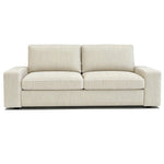 KIVIK 2-seater corduroy replacement sofa cover in cream