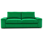 Green corduroy replacement sofa cover designed to fit KIVIK 2-seater sofa