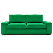 Green corduroy replacement sofa cover designed to fit KIVIK 2-seater sofa