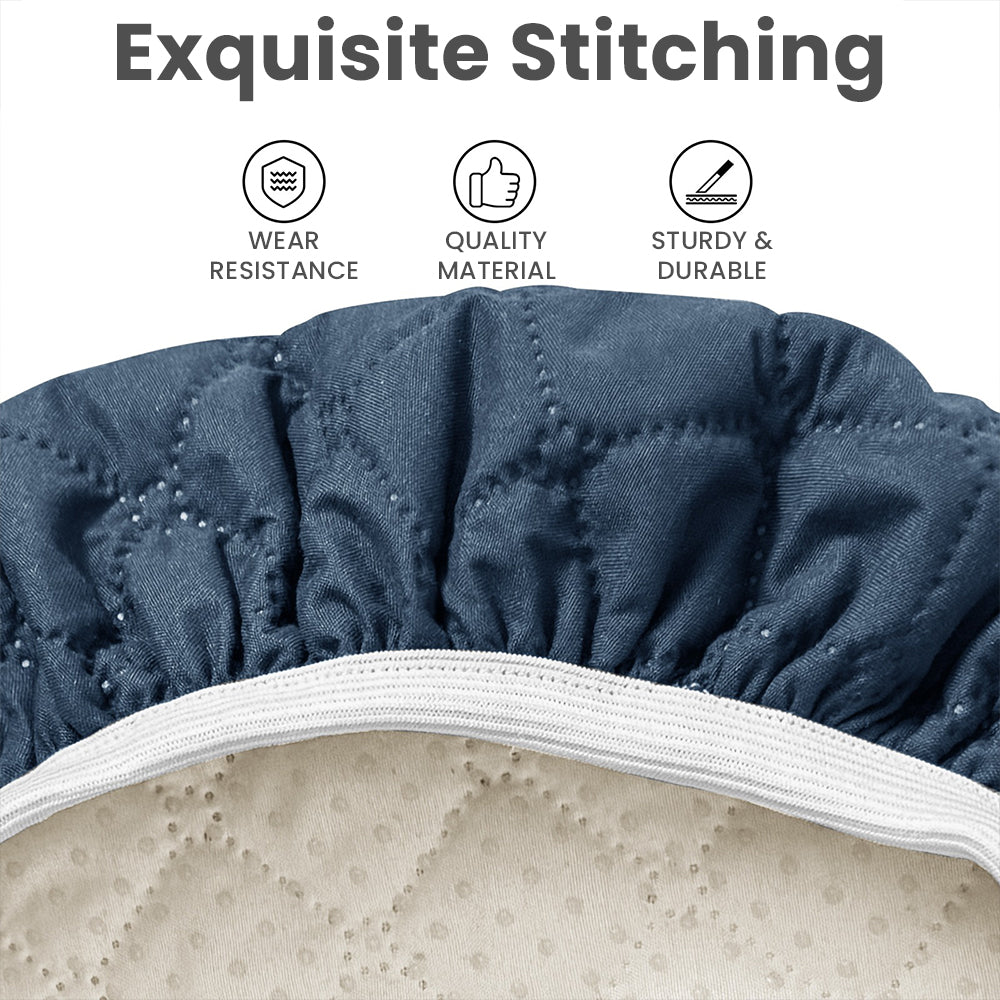 Water-Resistant Round Bar Stool Covers