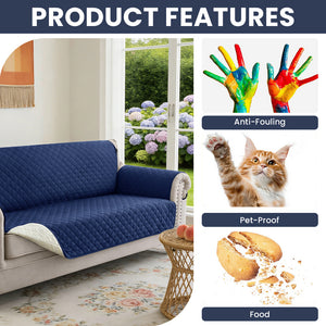 Waterproof Reversible Quilted Sofa Protector for Pets
