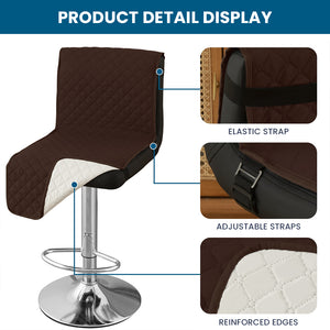 100% Waterproof Bar Stool Covers with Backrest