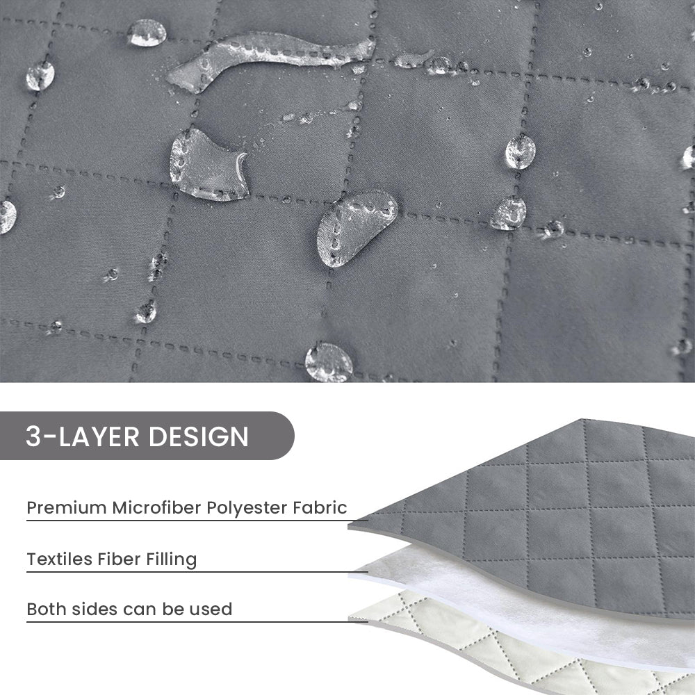 Waterproof Quilted Loveseat Recliner Cover