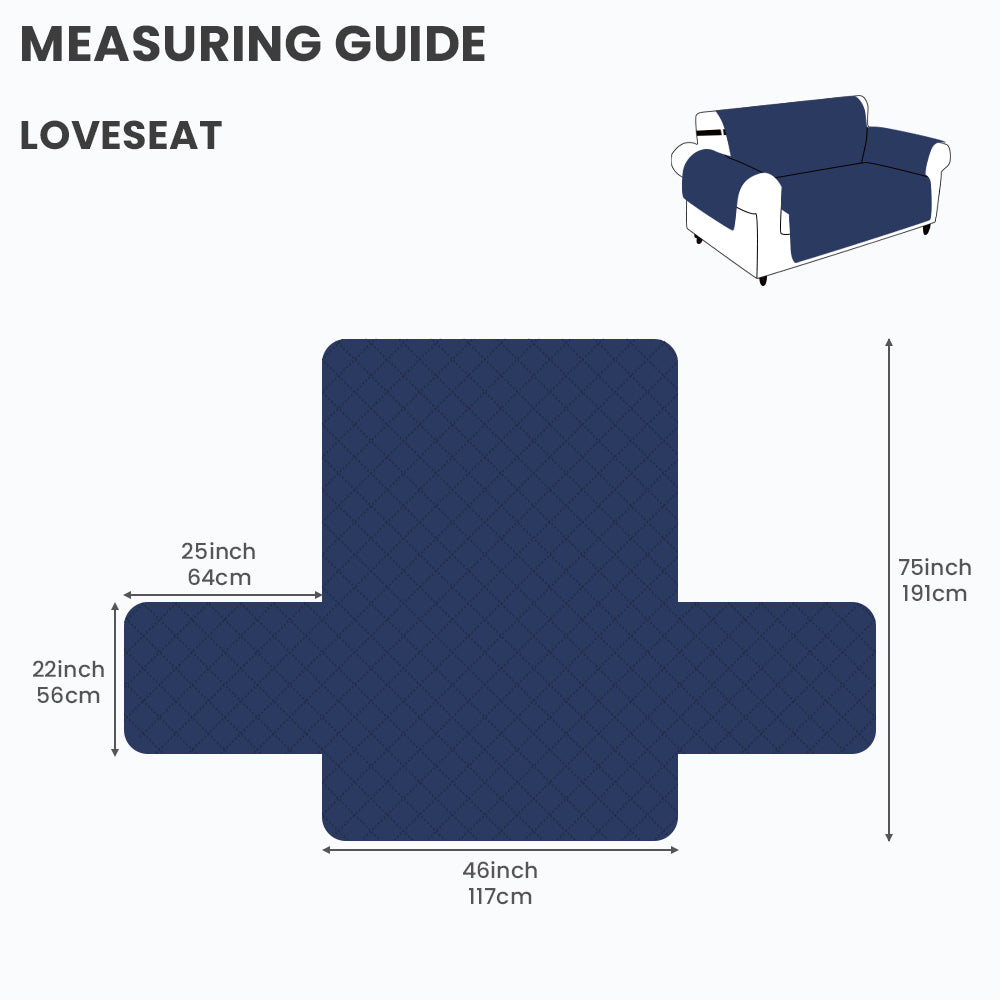 Waterproof Reversible Quilted Sofa Protector for Pets