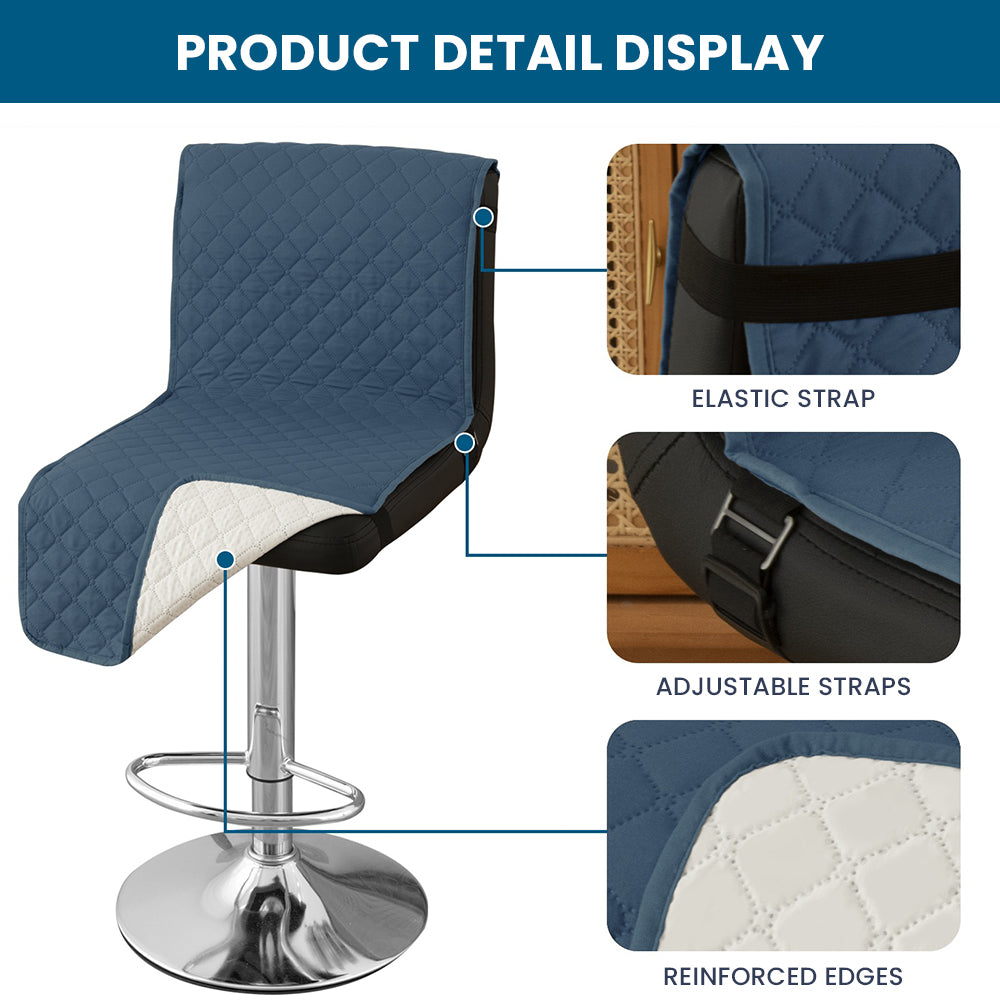 100% Waterproof Bar Stool Covers with Backrest