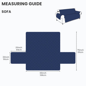 Waterproof Reversible Quilted Sofa Protector for Pets