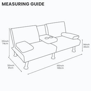 4-Piece Water-Resistant Quilted Futon Sofa Bed Cover Set