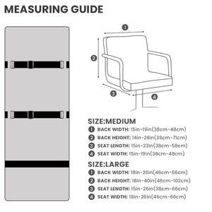 100% Waterproof Quilted Office & Dining Chair Cover