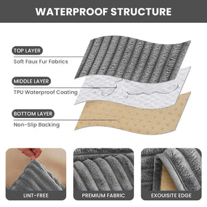 100% Waterproof L-Shaped Sectional Sofa Cover Set