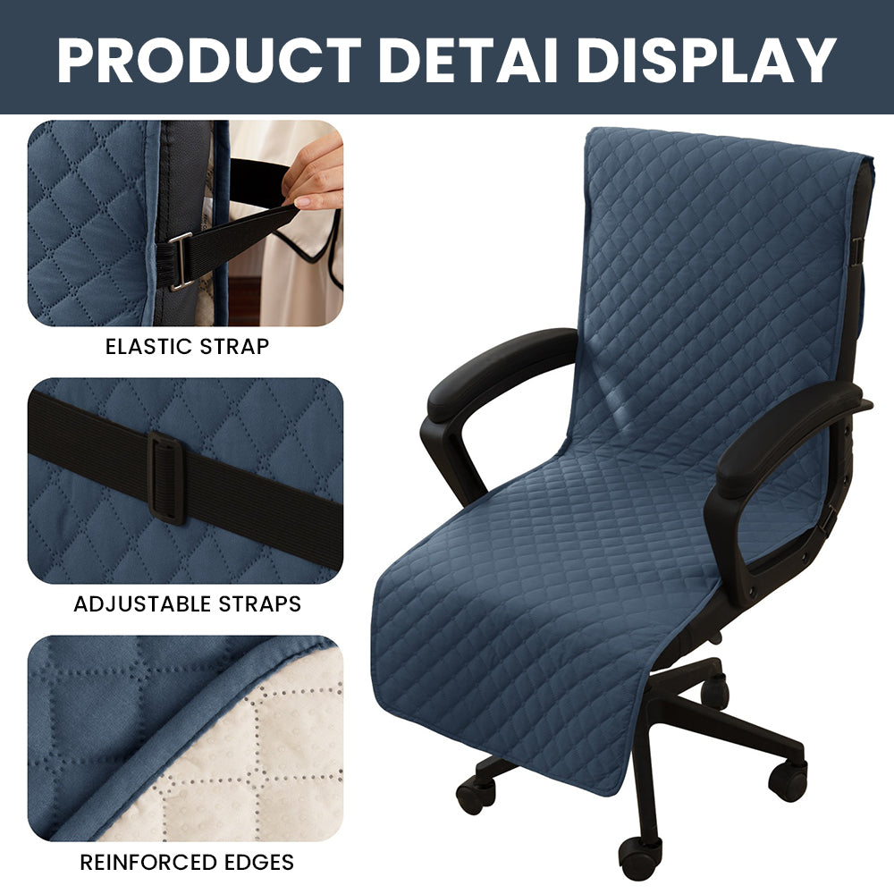 100% Waterproof Quilted Office & Dining Chair Cover