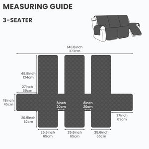100% Waterproof Quilted Recliner Sofa Cover