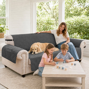 100% Waterproof Quilted 4-Seater Sofa Cover