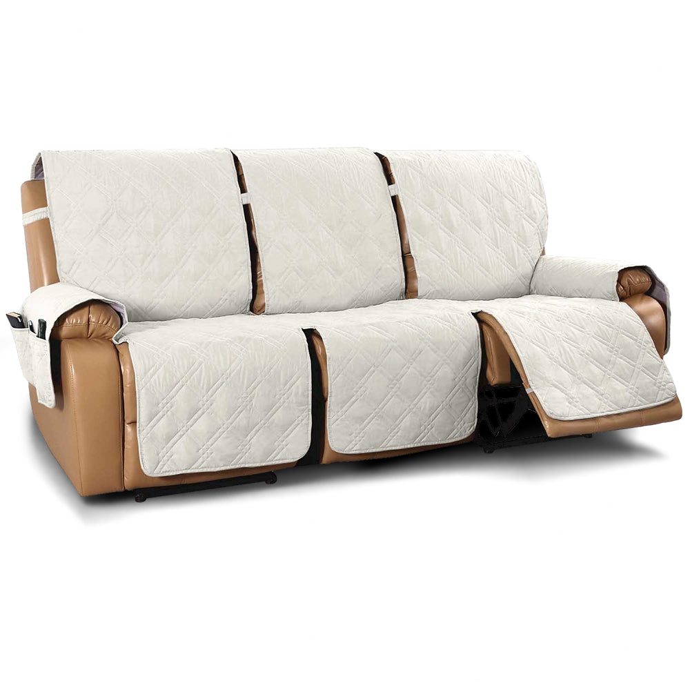 100% Waterproof Quilted 3 Seater Recliner Sofa Cover