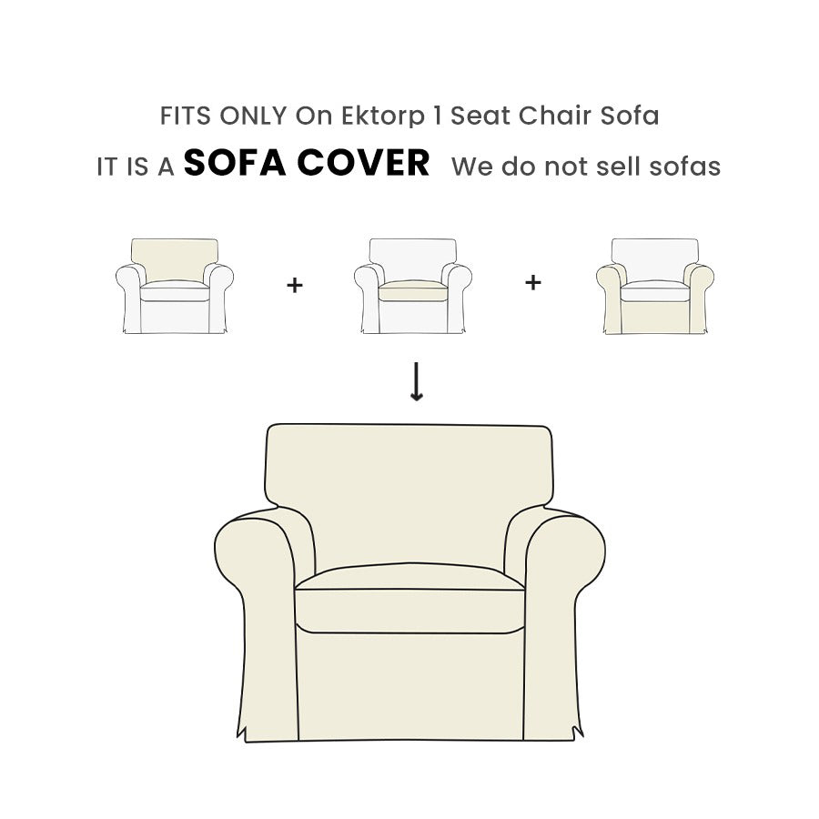 Replacement Armchair Cover Designed to Fit EKTORP Armchair