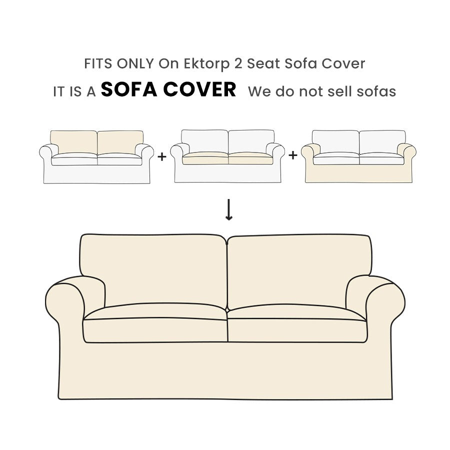 Replacement Sofa Cover Designed to Fit EKTORP 2-Seater Sofa