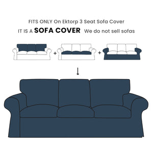 Replacement Sofa Cover Designed to Fit EKTORP 3-Seater Sofa