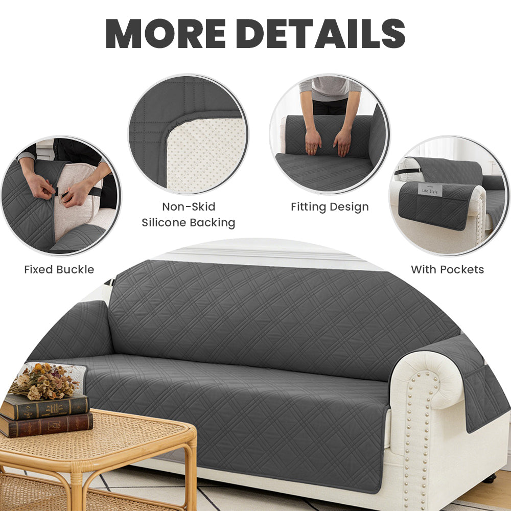 100% Waterproof Quilted 1 Seater Armchair Cover
