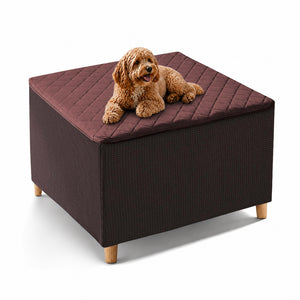 100% Waterproof Quilted Square Ottoman Cover